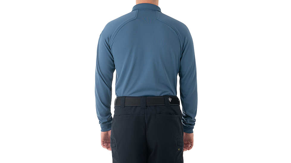 First Tactical Performance Long Sleeve Polo - Mens, Regular, French Blue, 6XL, 111503-484-6XL-R