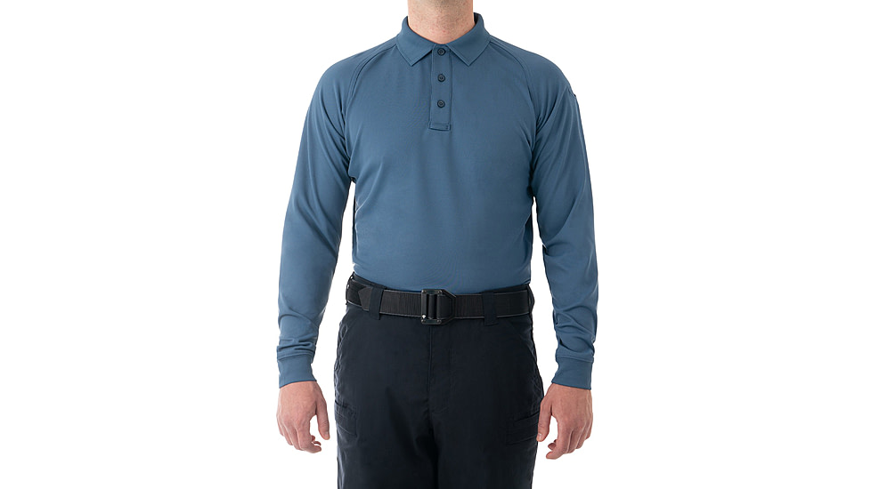 First Tactical Performance Long Sleeve Polo - Mens, Regular, French Blue, 6XL, 111503-484-6XL-R