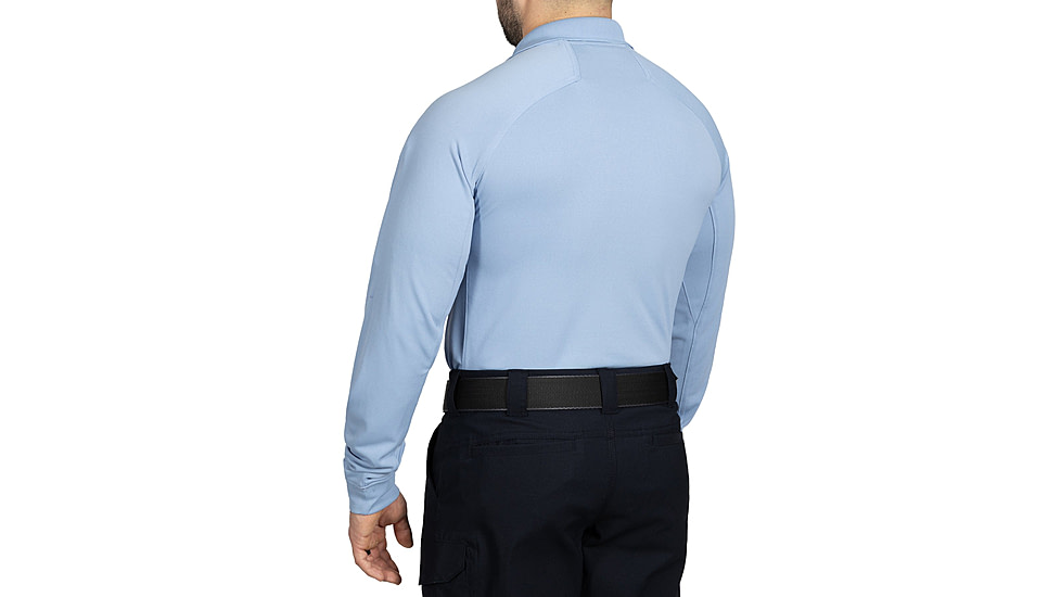 First Tactical Performance Long Sleeve Polo - Mens, Regular, Medium Blue, 6XL, 111503-781-6XL-R