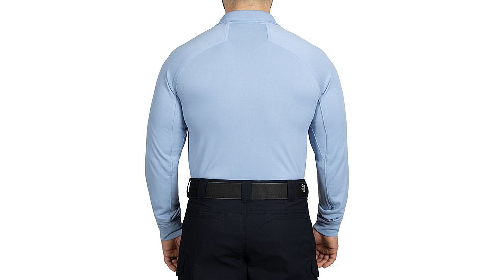 First Tactical Performance Long Sleeve Polo - Mens, Regular, Medium Blue, 6XL, 111503-781-6XL-R