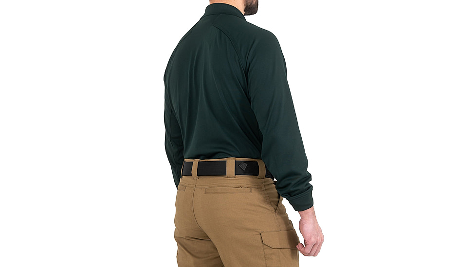 First Tactical Performance Long Sleeve Polo - Mens, Regular, Spruce Green, 6XL, 111503-812-6XL-R