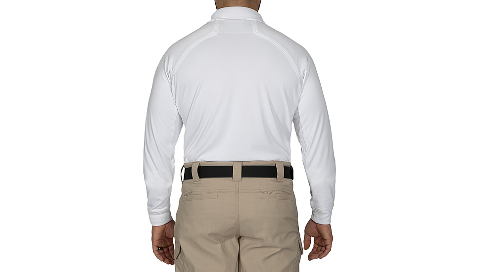 First Tactical Performance Long Sleeve Polo - Mens, Regular, White, 6XL, 111503-010-6XL-R