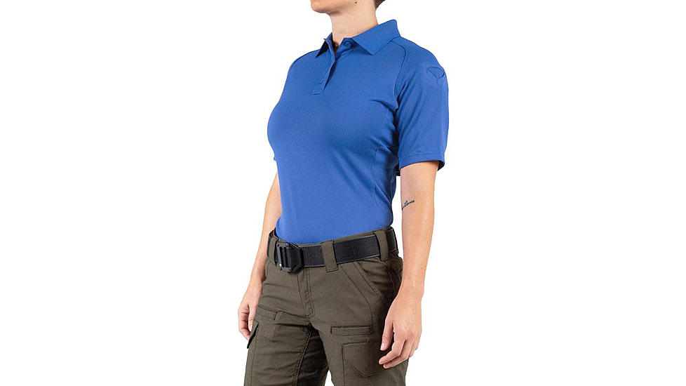 First Tactical Performance Short Sleeve Polo - Womens, Academy Blue, Extra Large, 122509-691-XL