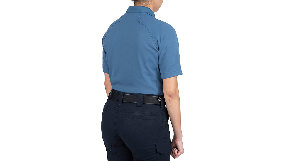 First Tactical Performance Short Sleeve Polo - Womens, French Blue, Large, 122509-484-L