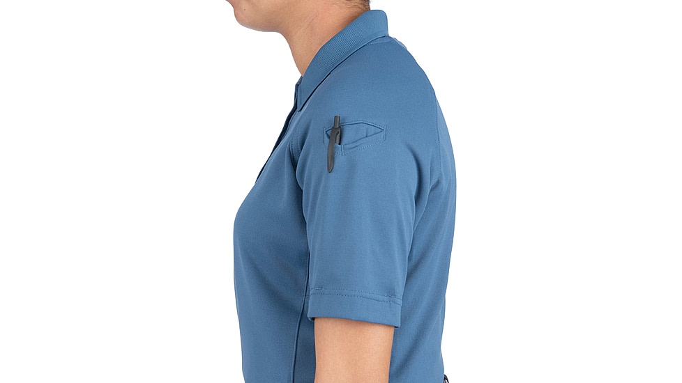 First Tactical Performance Short Sleeve Polo - Womens, French Blue, Large, 122509-484-L