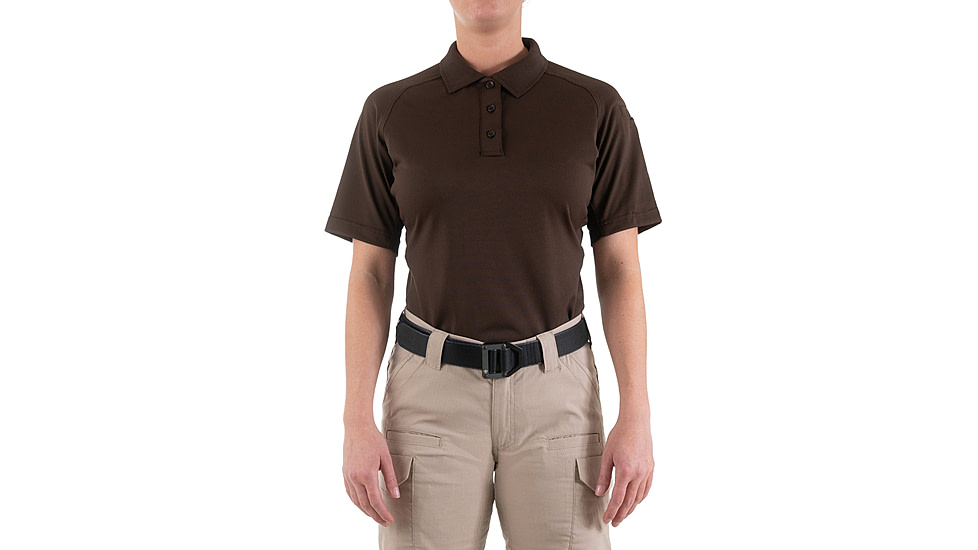First Tactical Performance Short Sleeve Polo - Womens, Kodiak Brown, 3XL, 122509-182-3XL