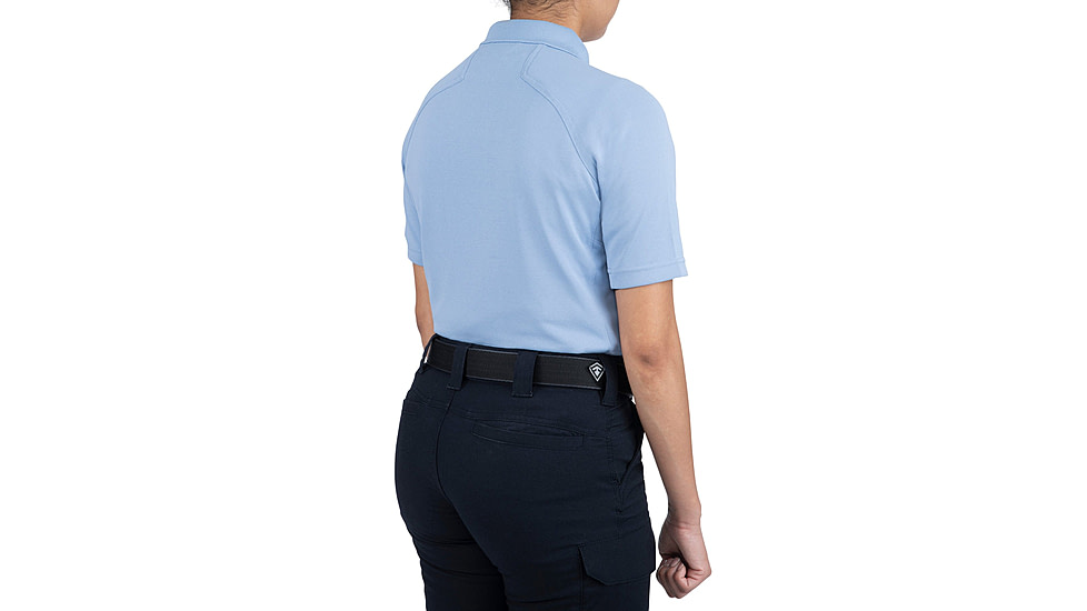 First Tactical Performance Short Sleeve Polo - Womens, Medium Blue, Large, 122509-781-L