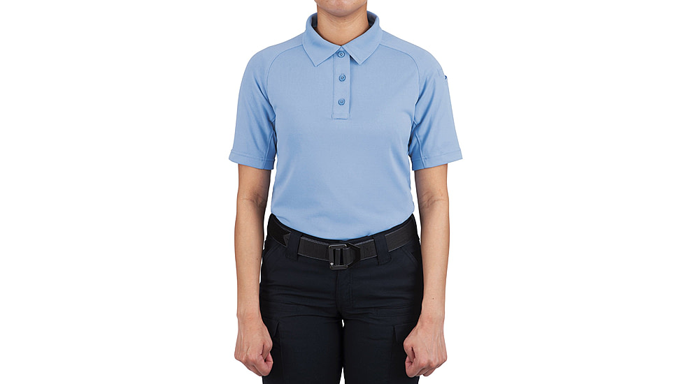 First Tactical Performance Short Sleeve Polo - Womens, Medium Blue, Large, 122509-781-L