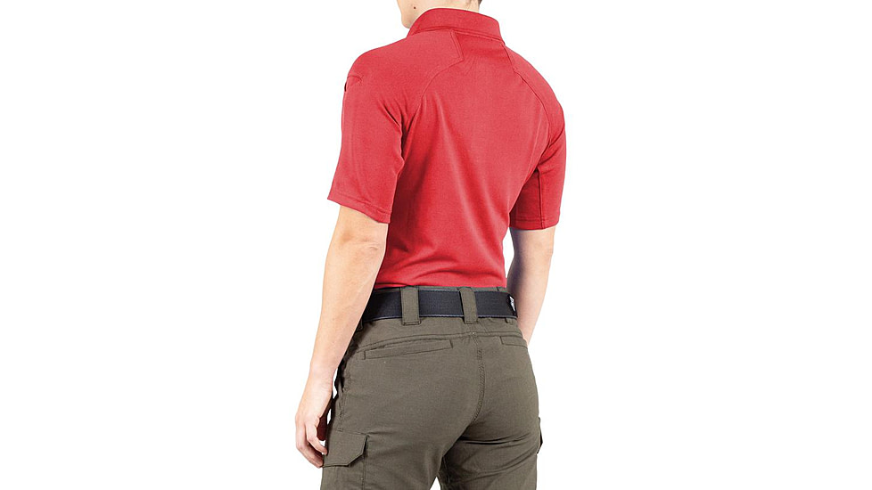 First Tactical Performance Short Sleeve Polo - Womens, Red, Extra Large, 122509-400-XL
