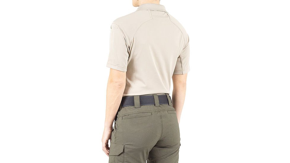 First Tactical Performance Short Sleeve Polo - Womens, Silver Tan, Small, 122509-065-S