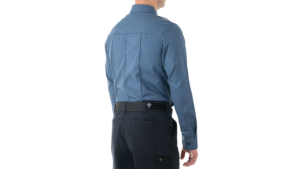 First Tactical Pro Duty Long Sleeve Shirt - Mens, French Blue, Tall/3XL, 111011-484-3XL-T