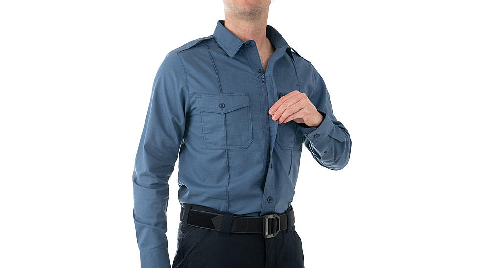 First Tactical Pro Duty Long Sleeve Shirt - Men's, Tall, French Blue, 3XL, 111011-484-3XL-T