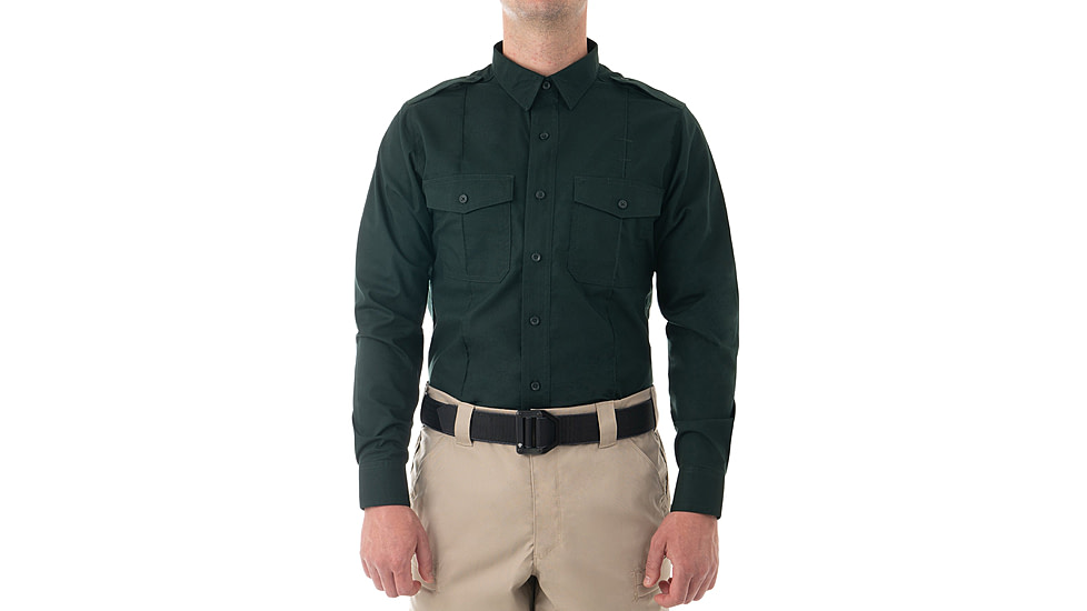 First Tactical Pro Duty Long Sleeve Shirt - Mens, Spruce Green, Tall/3XL, 111011-812-3XL-T