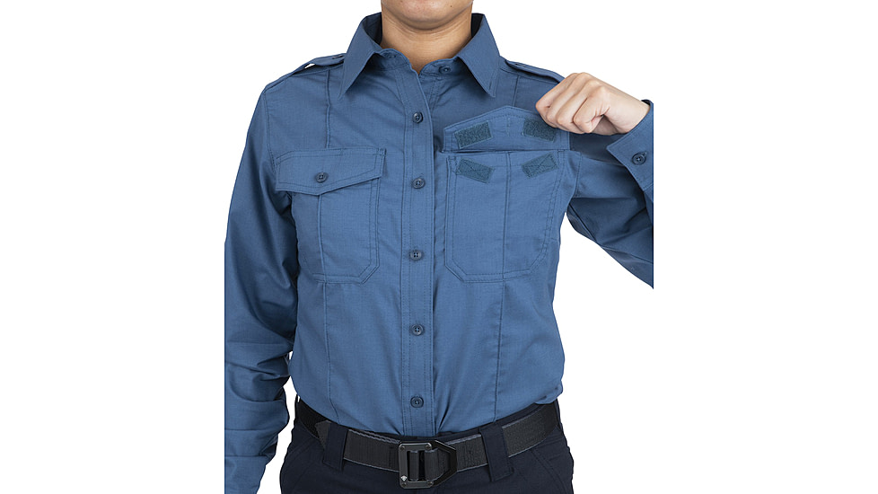 First Tactical Pro Duty Long Sleeve Shirt - Womens, French Blue, Small, 121011-484-S-R