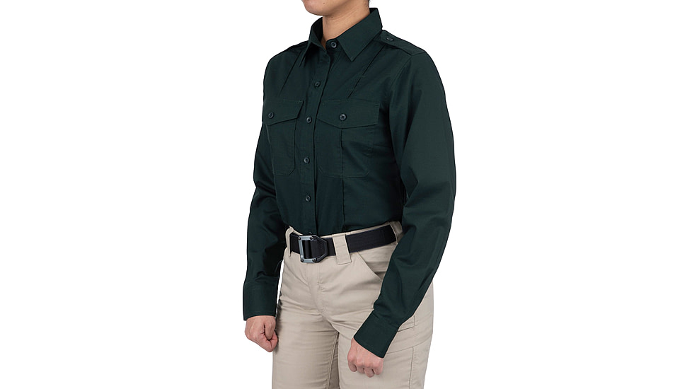 First Tactical Pro Duty Long Sleeve Shirt - Womens, Spruce Green, 2XL, 121011-812-XXL-R