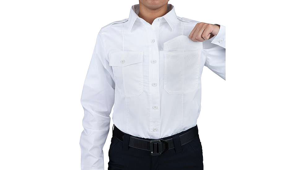 First Tactical Pro Duty Long Sleeve Shirt - Womens, White, 3XL, 121011-010-3XL-R