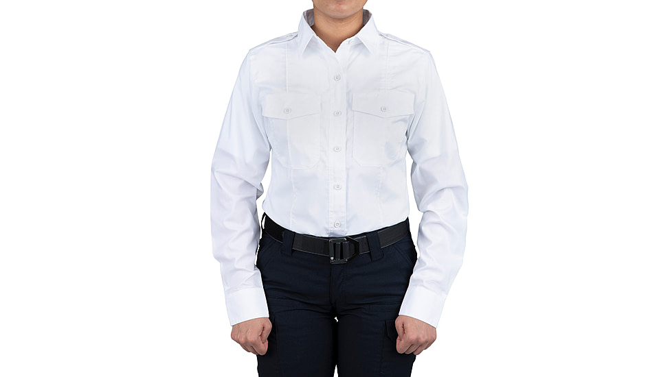 First Tactical Pro Duty Long Sleeve Shirt - Women's, Regular, White, 3XL, 121011-010-3XL-R
