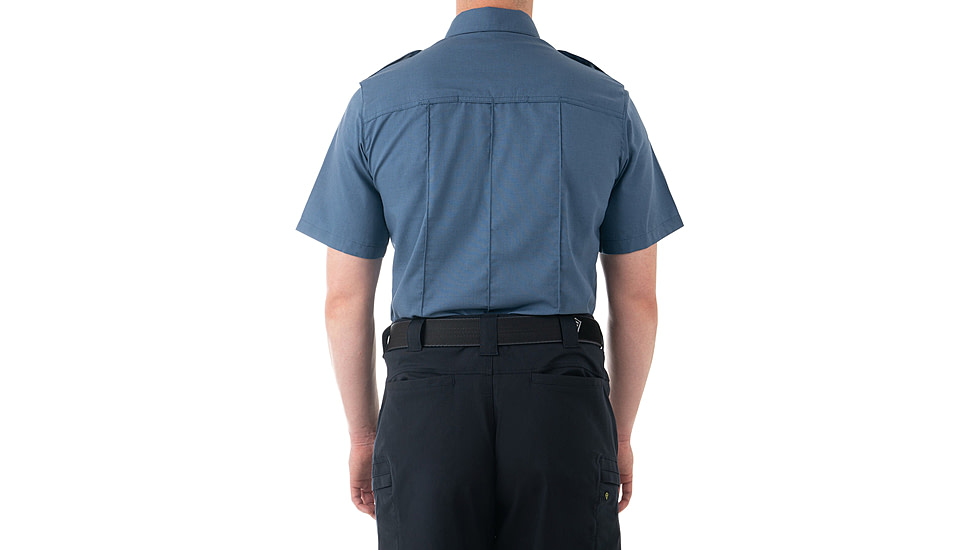 First Tactical Pro Duty Short Sleeve Shirt - Mens, French Blue, Tall/6XL, 112001-484-6XL-T