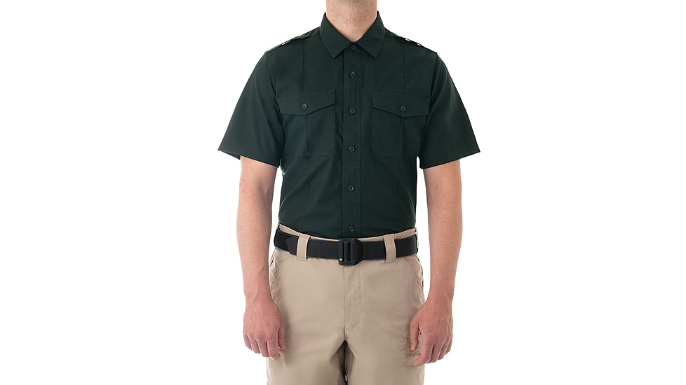 First Tactical Pro Duty Short Sleeve Shirt - Men's, Tall, Spruce Green, 2XL, 112001-812-XXL-T