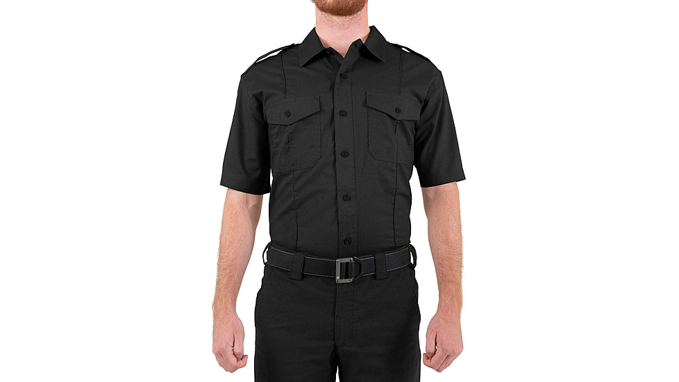 First Tactical Pro Duty Short Sleeve Shirt - Mens, Regular, Black, Medium, 112001-019-M-R