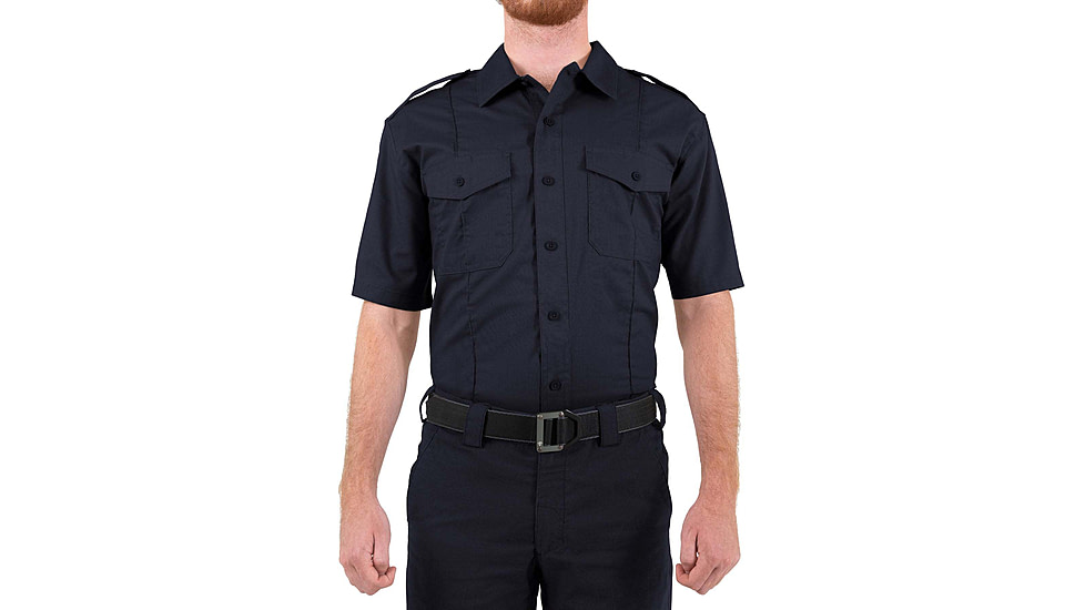 First Tactical Pro Duty Short Sleeve Shirt - Mens, Regular, Midnight Navy, Medium, 112001-729-M-R