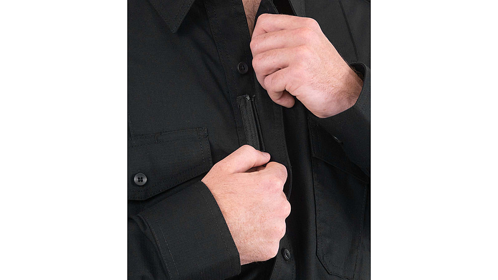 First Tactical Pro Duty Unifrom Long Sleeve Shirt - Mens, Regular, Black, 3XL, 111011-019-3XL-R