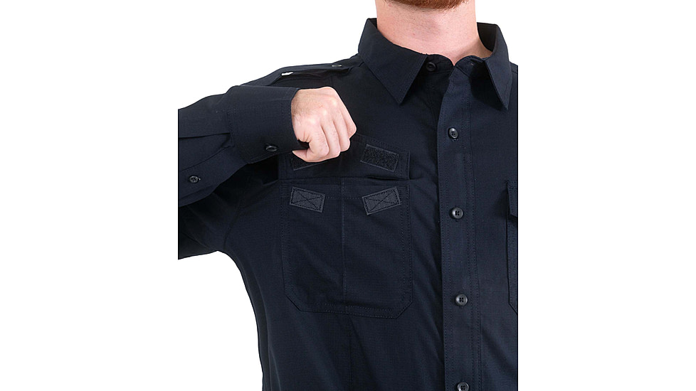 First Tactical Pro Duty Unifrom Long Sleeve Shirt - Mens, Regular, Midnight Navy, 2XL, 111011-729-XXL-R