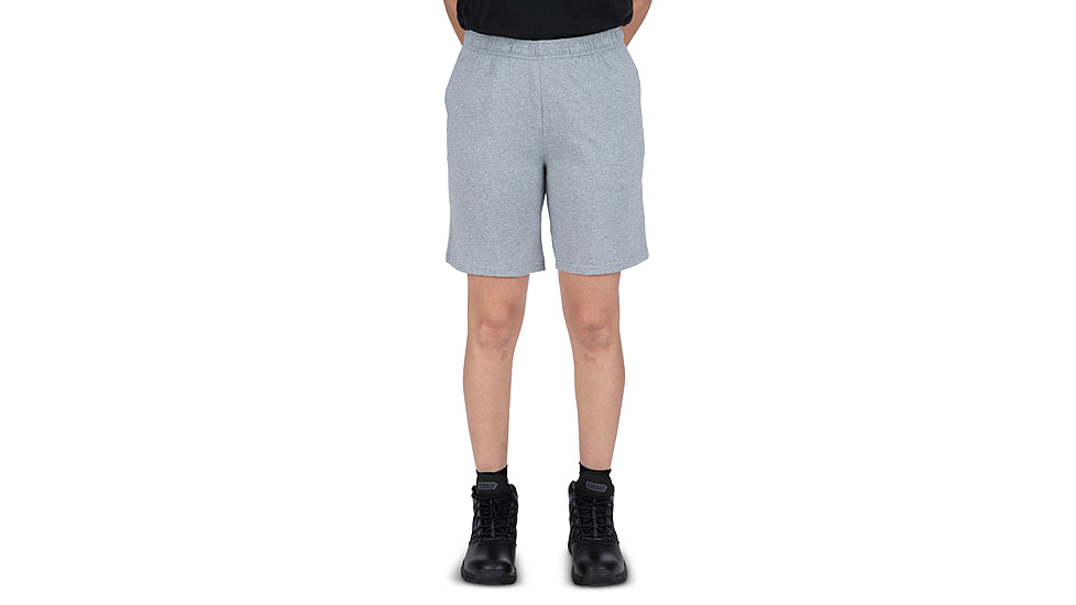 First Tactical PT Tactic Cotton Short - Womens, Heather Grey, Large, 125008-016-L
