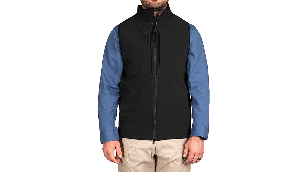 First Tactical Softshell Vest - Mens, Regular, Black, Extra Large, 118004-019-XL-R