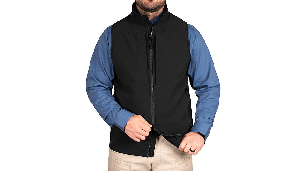 First Tactical Softshell Vest - Mens, Regular, Black, Extra Large, 118004-019-XL-R