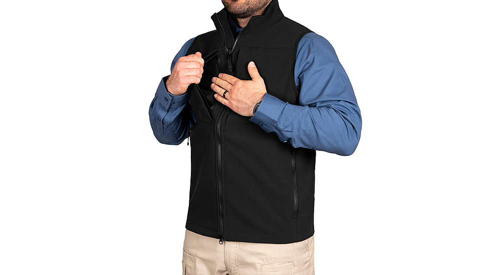 First Tactical Softshell Vest - Mens, Regular, Black, Extra Large, 118004-019-XL-R