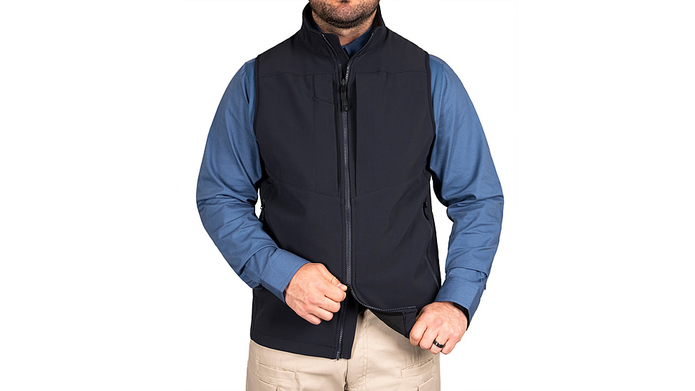 First Tactical Softshell Vest - Mens, Regular, Midnight Navy, Extra Small, 118004-729-XS-R