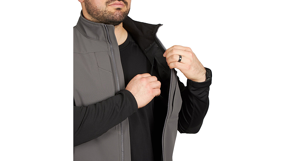 First Tactical Softshell Vest - Mens, Regular, Wolf Grey, Small, 118004-036-S-R