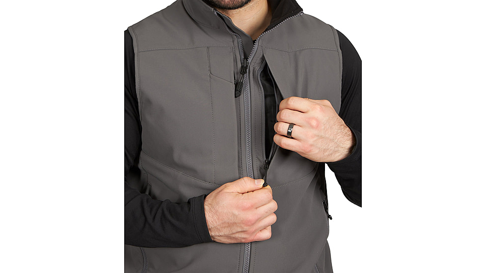 First Tactical Softshell Vest - Mens, Regular, Wolf Grey, Small, 118004-036-S-R