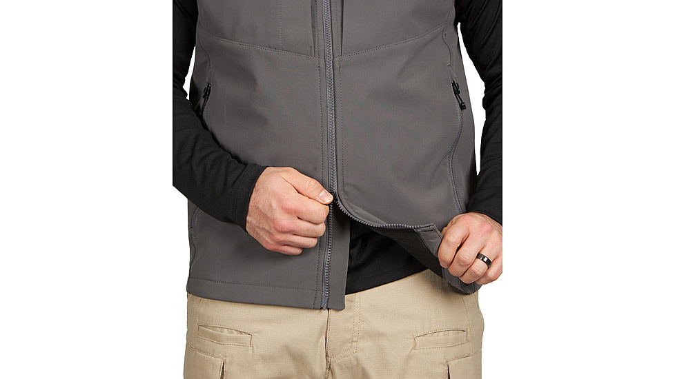 First Tactical Softshell Vest - Mens, Regular, Wolf Grey, Small, 118004-036-S-R