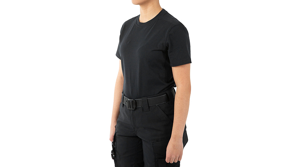 First Tactical Tactic Cotton Short Sleeve Tee - Womens, Black, Large, 122501-019-L
