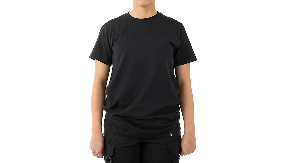 First Tactical Tactic Cotton Short Sleeve Tee - Womens, Black, Large, 122501-019-L