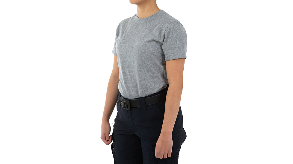 First Tactical Tactic Cotton Short Sleeve Tee - Womens, Heather Grey, Large, 122501-016-L