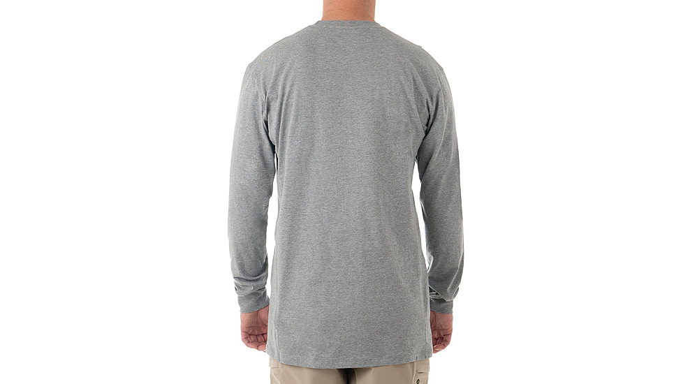 First Tactical Tactix Cotton Long Sleeve Tee - Men's, Heather Gray, 3XL, 111505-016-3XL