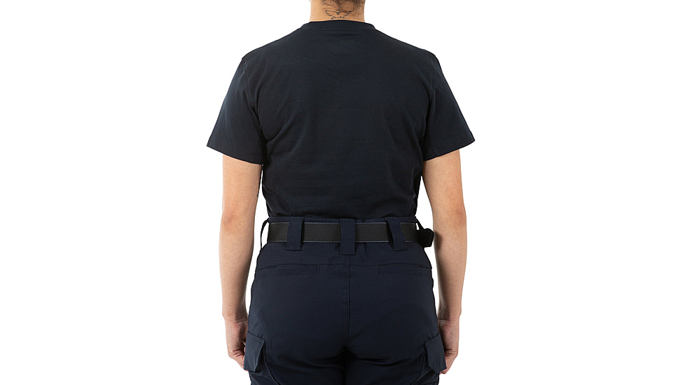 First Tactical Tactix Cotton Short Sleeve T-Shirt w/Chest Pocket - Womens, Midnight Blue, Large, 122521-729-L
