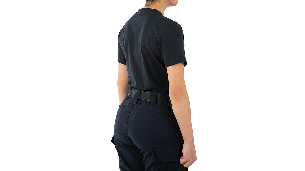 First Tactical Tactix Cotton Short Sleeve T-Shirt w/Chest Pocket - Womens, Midnight Blue, Large, 122521-729-L
