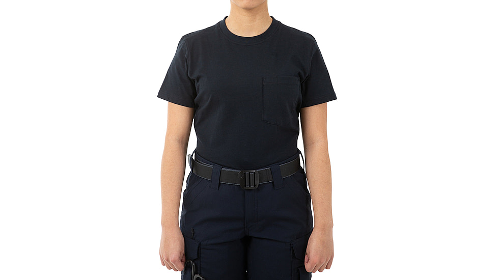 First Tactical Tactic Short Sleeve Chest Pocket T-Shirt - Women's, Midnight Navy, Large, 122521-729-L