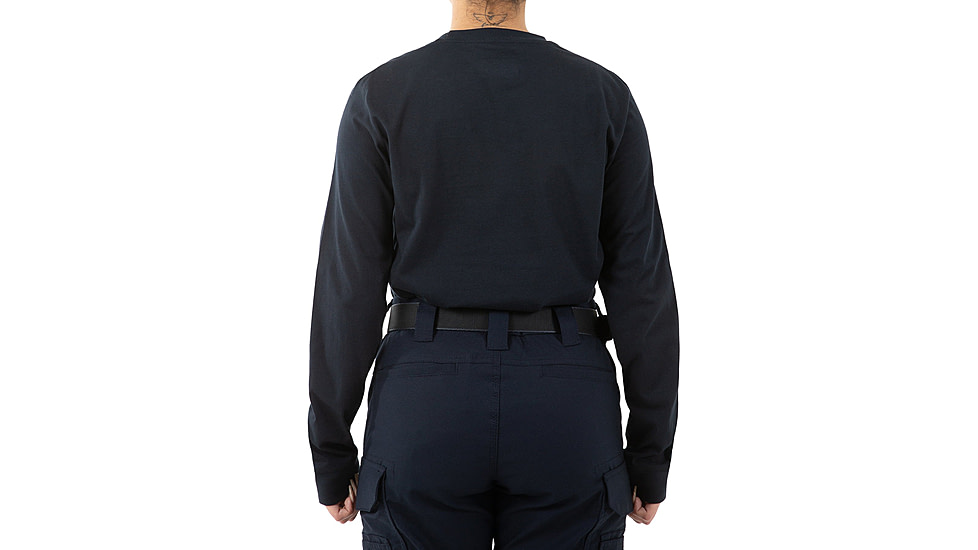 First Tactical Tactix Long Sleeve Pen Pocket T-Shirt - Womens, Midnight Blue, Large, 121508-729-L