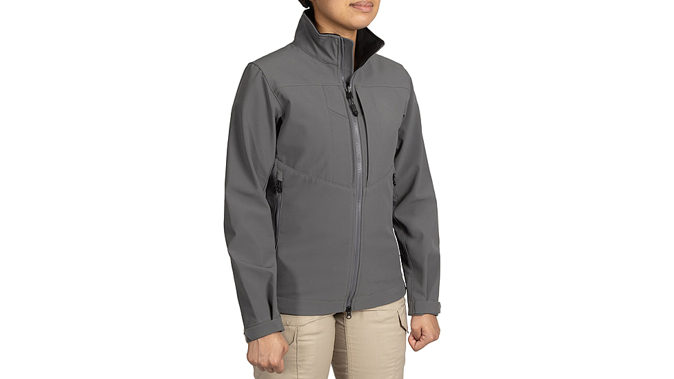 First Tactical Tactix Softshell Jacket - Womens, Wolf Grey, Large, 128501-036-L-R