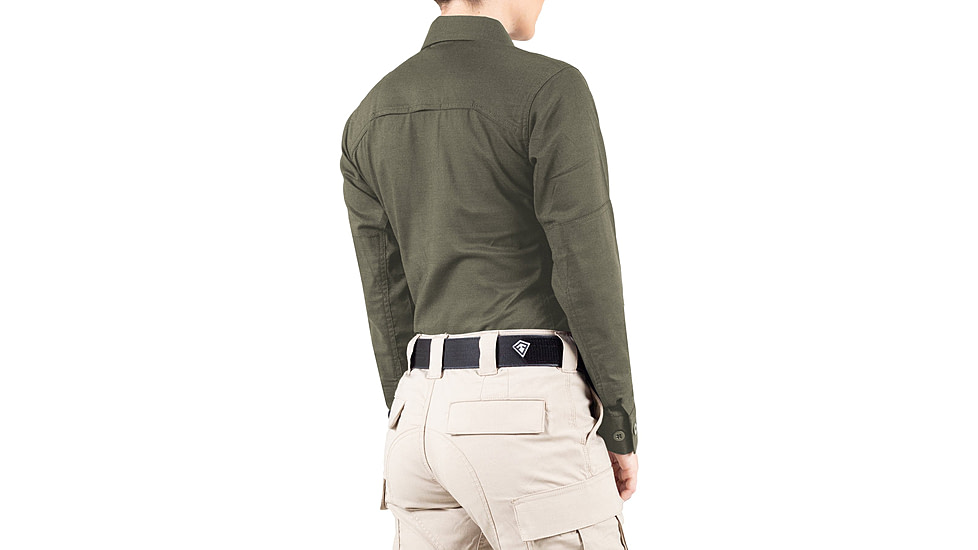 First Tactical V2 BDU Long Sleeve Shirt - Womens, OD Green, Medium, R, 121008-830-M-R