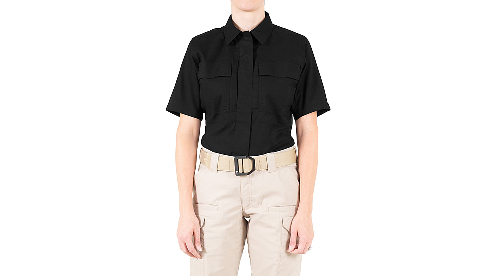 First Tactical V2 BDU Short Sleeve Shirt - Womens, Black, Medium, R, 122009-019-M-R
