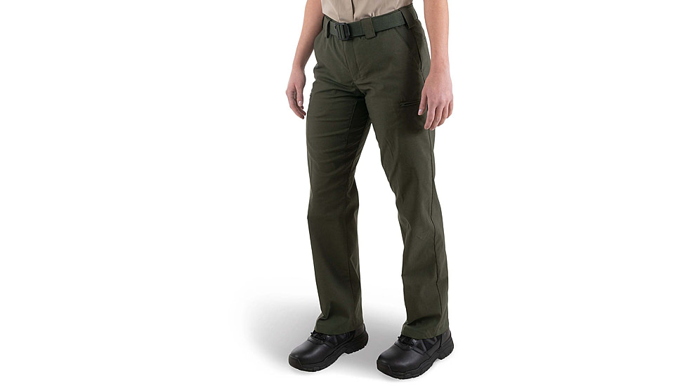First Tactical V2 Pro Duty 6 Pocket Pants - Women's, 16 US, Unhemmed, OD Green, 124041-830-16