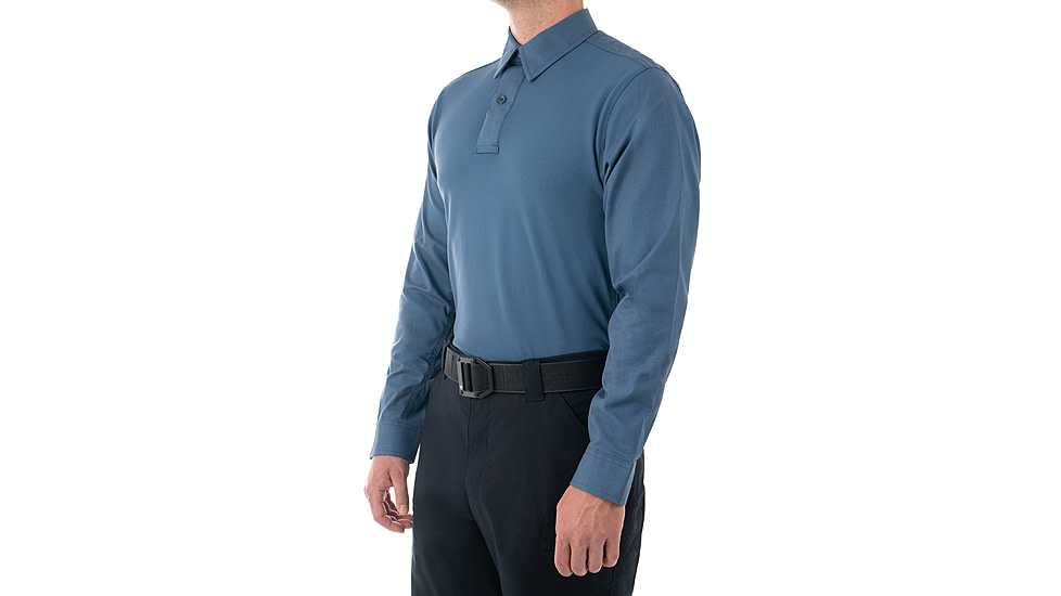 First Tactical V2 Pro Perf Long Sleeve Shirt - Mens, French Blue, Tall/3XL, 111015-484-3XL-T