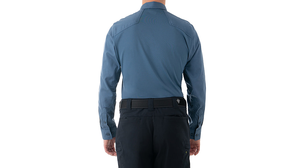 First Tactical V2 Pro Perf Long Sleeve Shirt - Mens, French Blue, Tall/3XL, 111015-484-3XL-T