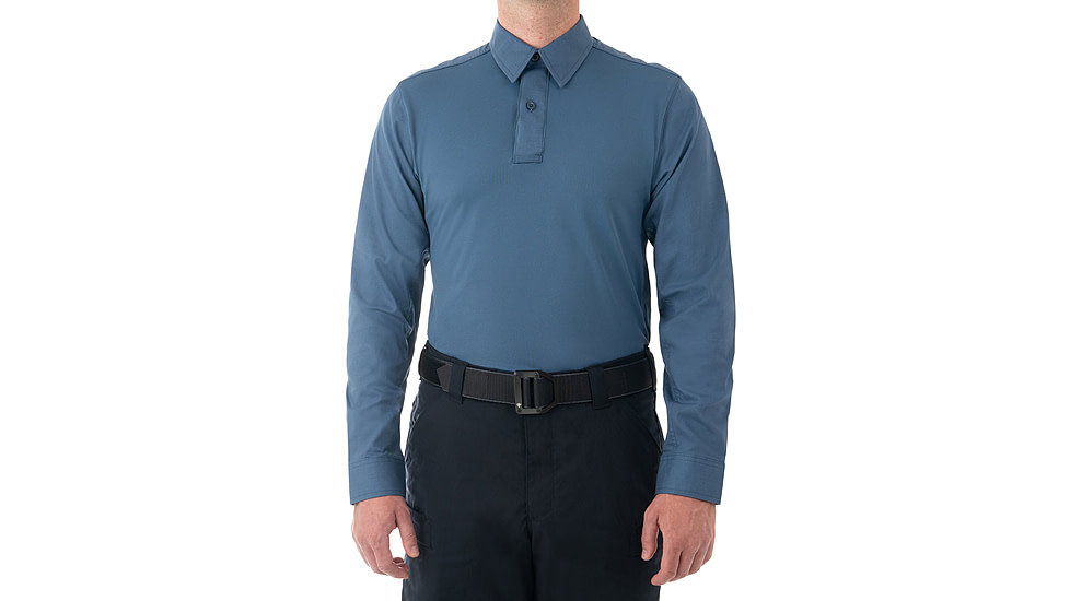 First Tactical V2 Pro Perf Long Sleeve Shirt - Mens, French Blue, Tall/3XL, 111015-484-3XL-T